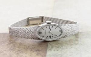 Vintage Zodiac 18k Solid White Gold Ladys Wristwatch 29.8g 7