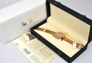Gaga Milano Slim Rose Gold Silver Dial 5081.1 Unisex Quartz Movement Watch