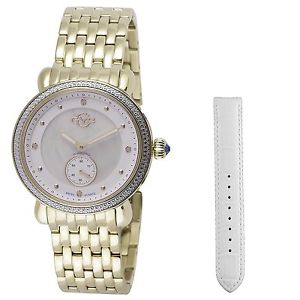 GV2 by Gevril Women's 9831 Marsala - Sub Eye Diamond  Gold IP Steel Wristwatch