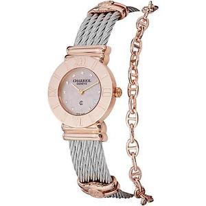 CHARRIOL ST-TROPEZ FEMME 24MM SAPHIR VERRE MONTRE 028RP.540.462