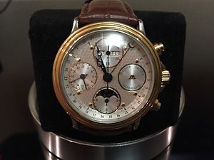 Maurice Lacroix SS/YG Triple Calendar/Moonphase Chronograph- Ref.# 02336
