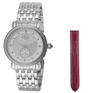 GV2 by Gevril Women's 9830 Marsala - Sub Eye Diamond Stainless Steel Wristwatch