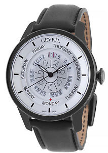 Gevril Men's 2005 Columbus Circle Automatic Limited Edition Leather Date Watch