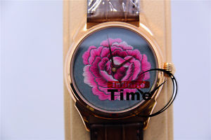New Beijing Man Wristwatch Woman RoseGold Chinese Silk