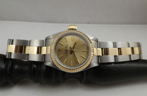 Orologio Rolex Lady Oyster Perpetual ref. 67193 acciaio oro 18 kt like new 1991