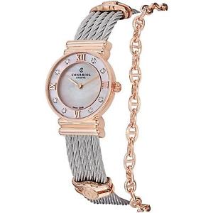 CHARRIOL ST-TROPEZ FEMME 24MM SAPHIR VERRE MONTRE 028PD1.540.552
