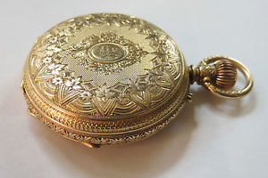 MONTRE GOUSSET SAVONNETTE OR 18 KTS J. SEWILL LONDRES HUNTER POCKET WATCH GOLD