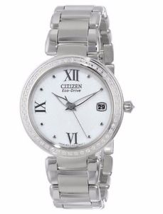 NIB CITIZEN  EO1100-57A Marne Signature Stainless Steel Eco-Drive Watch 22DC