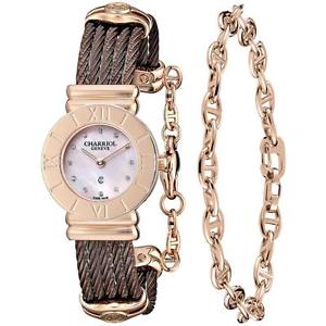 CHARRIOL ST-TROPEZ FEMME 24MM SAPHIR VERRE MONTRE 028RP.543.462