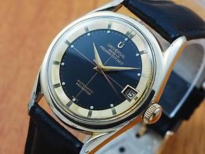 Universal Polerouter Date Gold Plated Automatic Men's Watch!