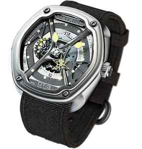DIETRICH OT-3 ORGANIC TIME 3 CRYSTAL SAPHIRE AUTOMATIC WATCH