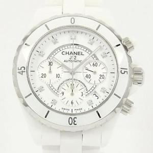 Authentic CHANEL H2009 J12 41mm Chrono ceramic 9P Automatic  #260-001-610-7373