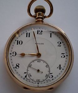 OROLOGIO DA TASCA ROLEX IN ORO MARCHIATO 9KT - MONTRE DE POCHE - POCKET WATCH