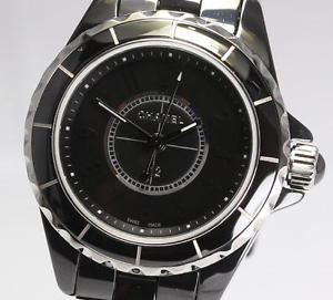 Pre-Owned CHANEL J12 Quartz SS/Ceramic Black Dial Women's Wristwatch H4196, ML