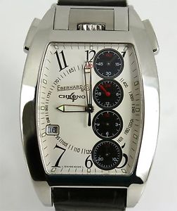 EXTRA BIG EBERHARD CHRONO 4 TEMERARIO AUTOMATIC DATE SS WITH BOX RRP 4200£