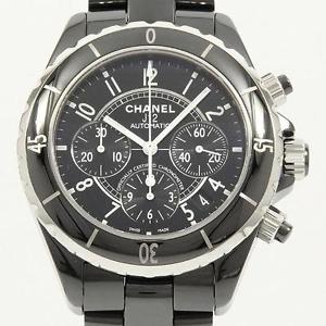 Authentic CHANEL H0940 J12 41mm Chrono ceramic Automatic  #260-001-611-7426