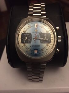 Vintage WITTNAUER Chrono-Date Professional Chronograph Valjoux 7734 Stainless