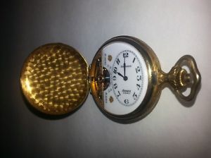ANTIQUE SWISS HEBDOMAS HUGUENIN GRAND PRIX 8 DAYS ARNEX 15 JEWELS POCKET WATCH