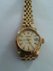 Orologio Rolex Datejust 6917 Oro Giallo 18 kt Oro Automatico Orologio Da Donna