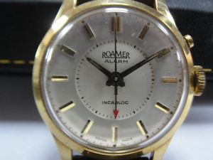 Vintage Roamer Alarm Incabloc MINT Condition Winding Wrist Watch