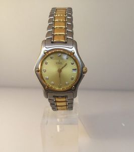 EBEL 1911 CLASSIC SS  & 18K GOLD DIAMOND LADIES WATCH 1088901 BNIB $4,650 RETAIL