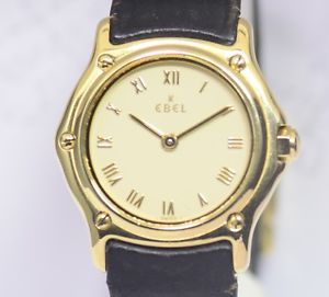 Ebel 1911 Lady Luxusuhr Lederband Sportlich 18K Gold 8057901