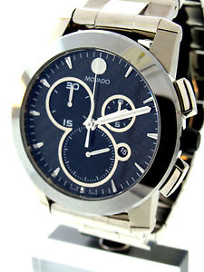 Movado Vizio - Stainless & Ceramic Bezel Chronograph for Men - 83.C5.1890