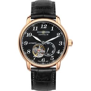 Zeppelin LZ127 Graf Open Heart Automatic Mens Watch 7668-2