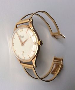 Vintage Barrett 18K Yellow Gold 17 Rubis  Watch - Self Winding - Working