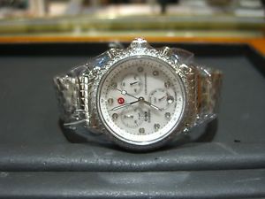 NEW  AUTHENTIC MICHELE CSX 36 MM DIAMOND CHRONOGRAPH  WATCH  MWW03M000114