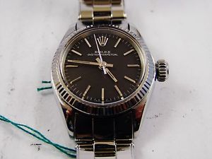 orologio rolex lady automatico 1969 acciaio e oro bianco