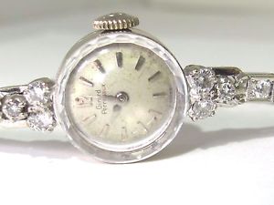 GIRARD PERREGAUX VINTAGE GOLD DIAMONDS WOMEN'S WATCH WITH CERTIFICATE