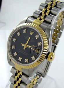 Rolex Datejust Orologio da donna Diamanti Brillanti Acciaio/Oro 69173 Documenti