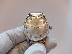VINTAGE GRUEN AUTOMATON 24 HOUR MILITARY WATCH  (WATCH VIDEO)