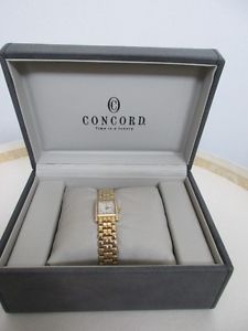 Concord 14k Gold & Diamond La Tour Mini Ladies Watch Water Resistant