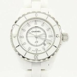 Authentic CHANEL H1628 J12 33mm Ceramic 12P Quartz  #260-001-489-0420