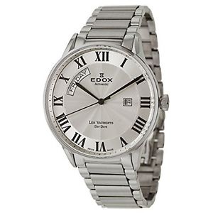 Edox Les Vauberts Day Date Automatic Mens Automatic Watch 83011-3B-AR