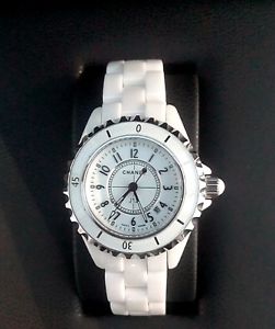 Chanel J12 Ceramic and Steel Self-Winding Quartz Movement Swiss Made Watch H0968