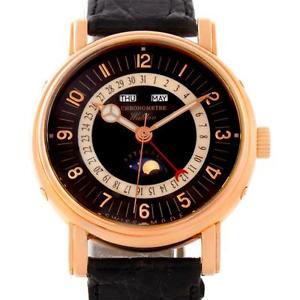 Waldan Astronic Triple Date Moonphase 18K Rose Gold Watch