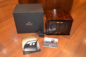 Corona Luxurious Wooden Winder Box for 2 Watches comes with plug & Booklets