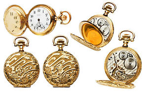 Illinois 1912 14K Gold 0s size Pocket Watch