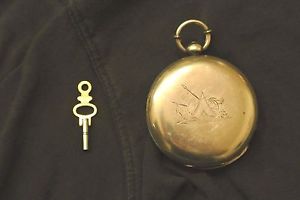 Antique original 1820s sterling silver pocket watch MJ Tobias ser. no. 1011 rare