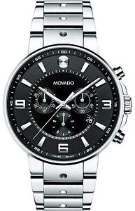 Movado 0606759 Men's SE Pilot Swiss Quartz Chronograph Dial Black Arabic Index