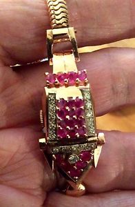Rare Retro 14K Rose Gold Covered Ladies Watch