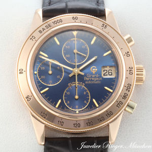 GIRARD PERREGAUX OLYMPICO 1992 ROSEGOLD 750 CHRONOGRAPH 1030 AUTOMATIK Rot Gold