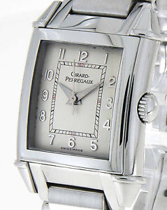Girard Perregaux Vintage Quarz Stahl an Stahlband Ref. 2591
