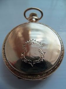 Elgin pocket watch / pendant (14k solid gold Hunter case) 1906