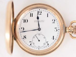 WW2 Pocket Watch 9ct Gold Corporal William J Malcolm Royal Scots Fusiliers F12