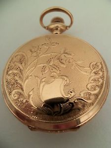 Elgin pocket watch / pendant (14k solid gold Hunter case) 1911