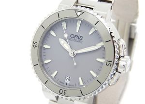 Auth Orris 01 733 7652 4143-07 SS Diving Aquis Date Ladies Automatic Y1319544